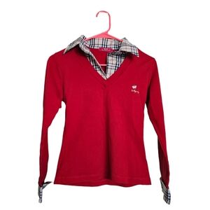 Butterly Embroidered Collared Sweater